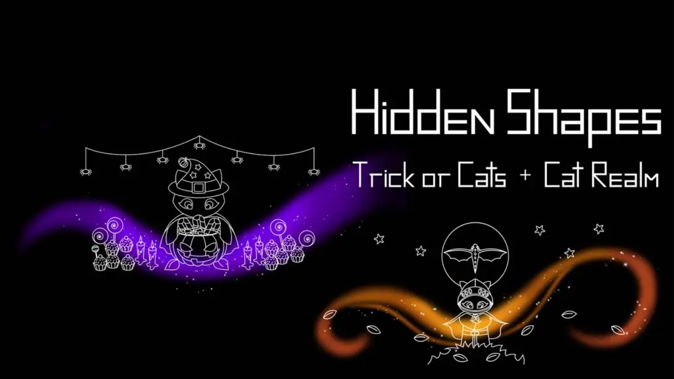 NS【美版】隐藏形状:猫界+捣蛋猫 Hidden Shapes: Cat Realm + Trick Or Cats 英语