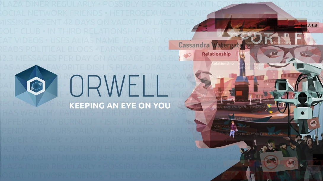 NS【美版】奥威尔 无所遁形 .Orwell Keeping an Eye On You 中文