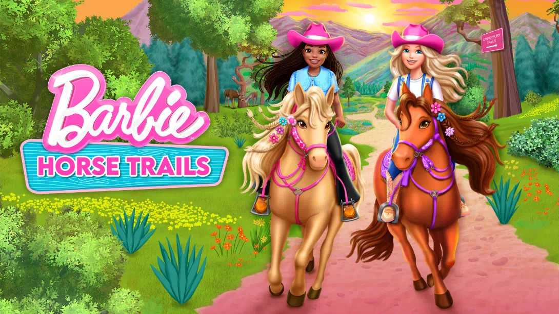 NS【美版】芭比马术小径 .Barbie Horse Trails 中文