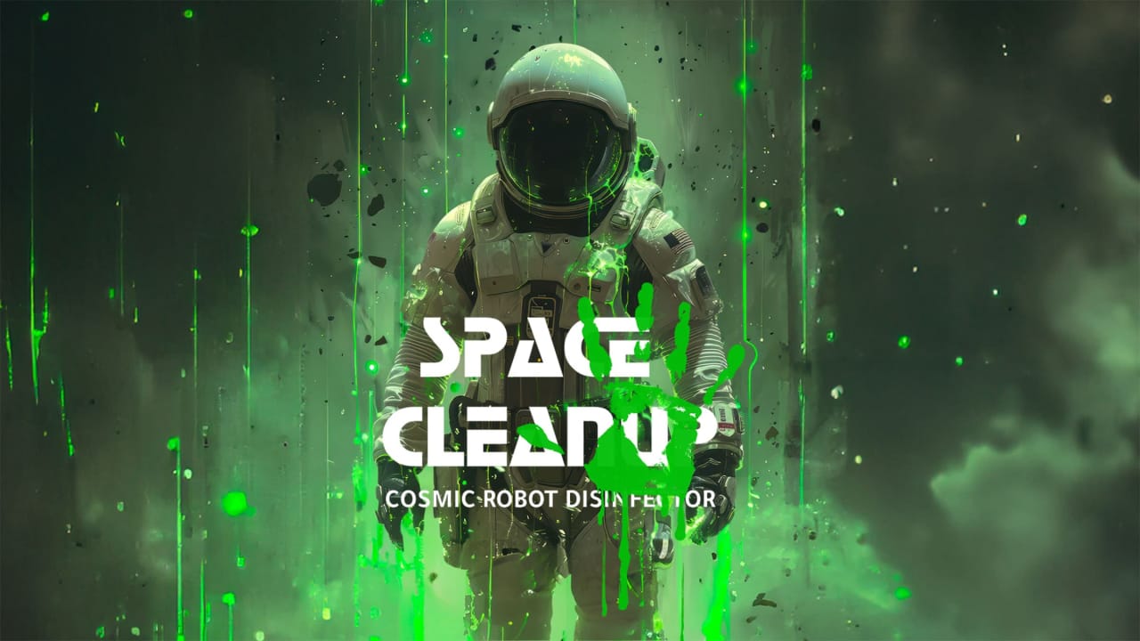NS太空清理：宇宙机器人消毒器丨Space CleanUp: Cosmic Robot Disinfector